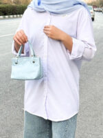 شومیز سفید بیسیک - تصویر 2